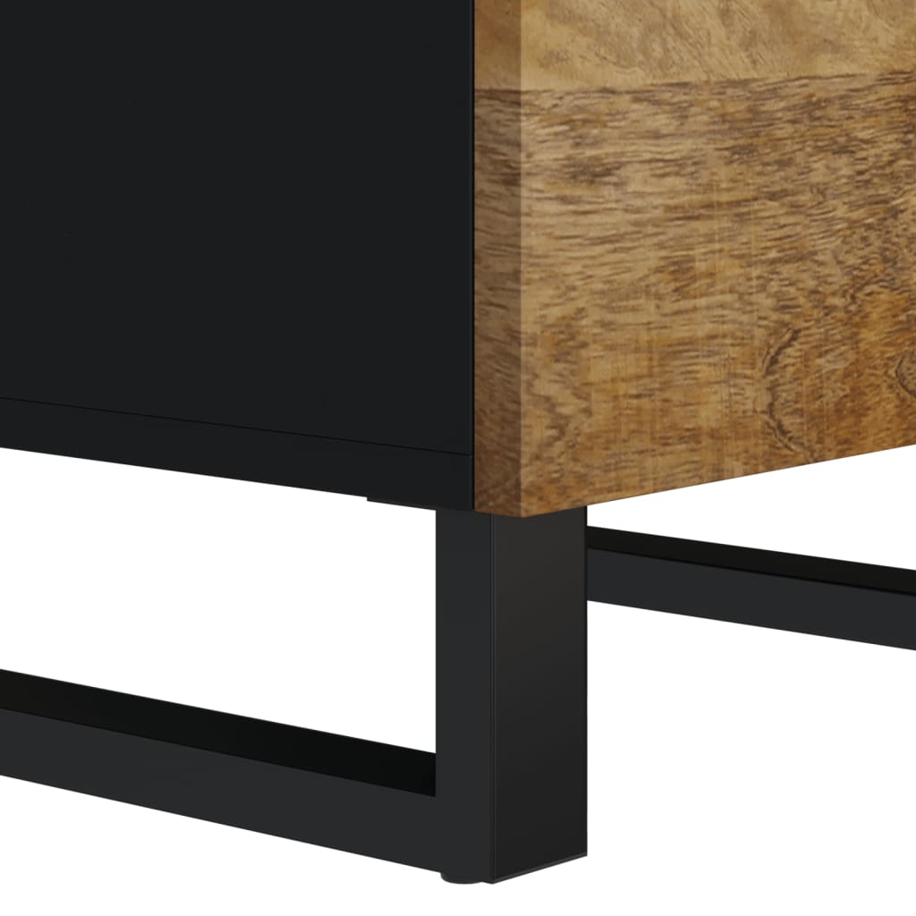 Sideboard with 3 Drawers 40x33.5x75 Cm Solid Mango Wood