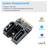 Mzhou M.2 Key A+E to Dual SATA Adapter Card - 2-Port SATA (6 Gbps) Expansion for Windows 1087 and Linux - Includes 2 SATA Cables and M.2 Screws -
