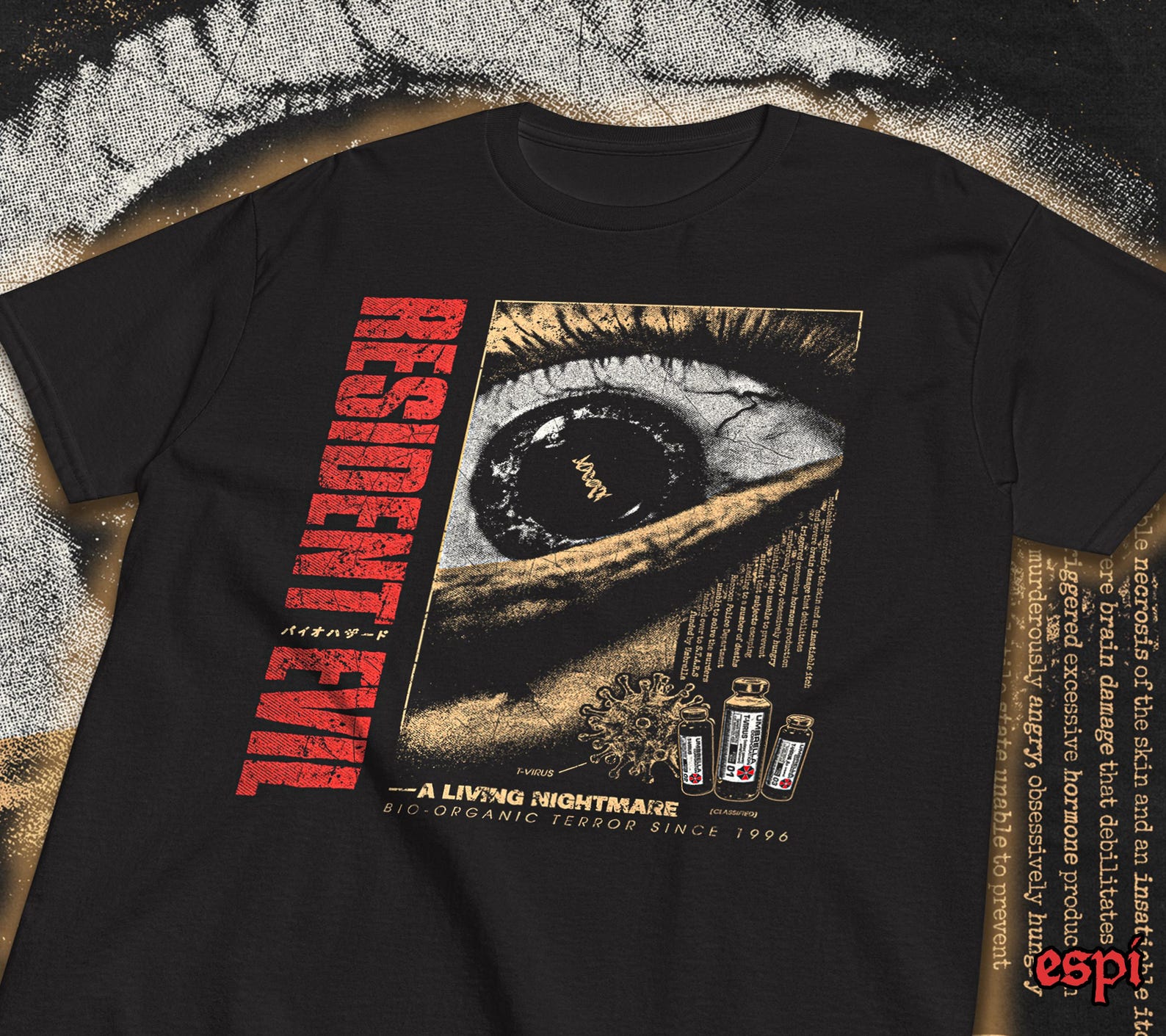 Resident Evil [1996] T shirt:  Nightmare/Umbrella Corp. 2XL