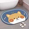 Bathroom diatom mud floor mat absorbent cushion toilet toilet floor mat non-slip toilet quick drying small carpet household