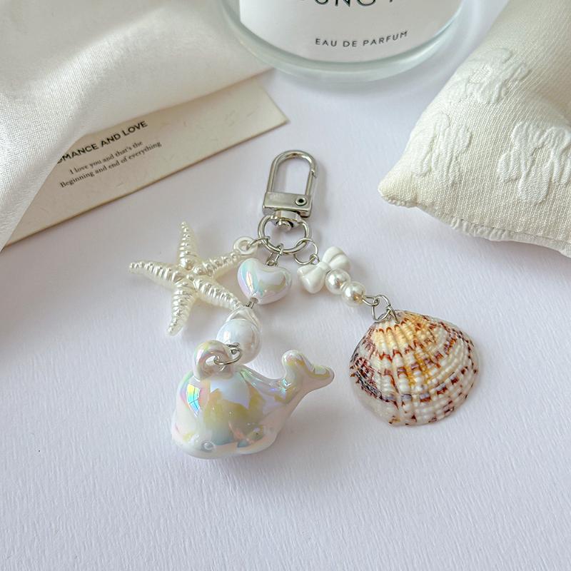 

Y2K Cute Whale Shell Starfish Lanyard Phone Charms Ins Style Beaded Keychain Mobile Phone Camera Charms For Girl Gifts A1