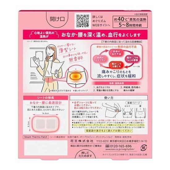 Megurizumu Steam Heat Sheet Type Stick on Inner Side Underwear 5 Sheets x 2 Sets + Bonus Included