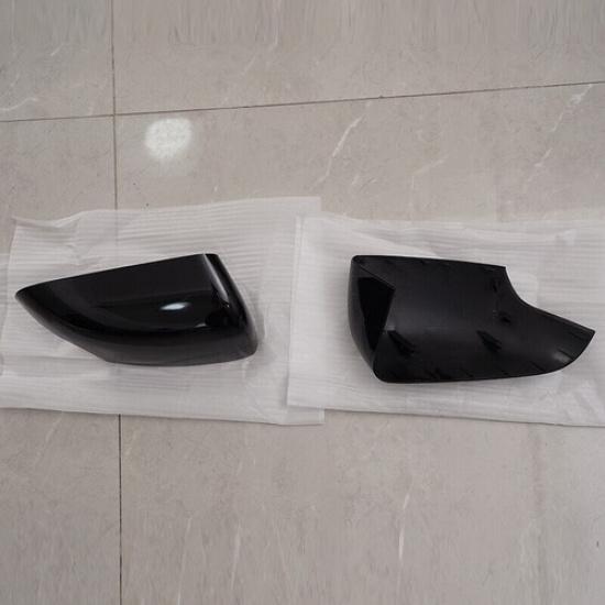 2x Gloss Black Side Rearview Mirror Cover Cap Clip-on For Ford Ranger 2015-