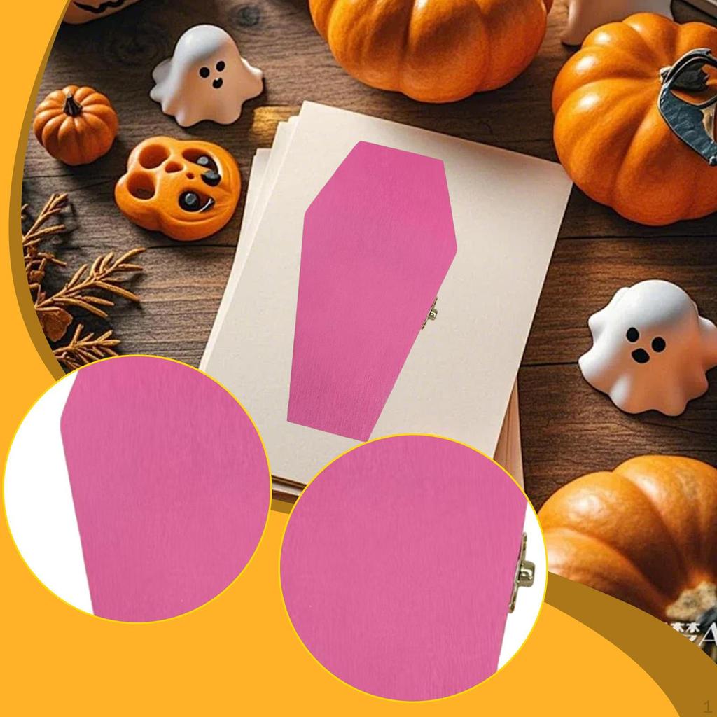 Halloween Box Fillable Hinged for Decor, Party Favor, Goth, Decoration, Pet Casket