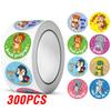 100-500pcs Reward Label Cartoon Animal Sticker Thank You Cute Game Sticker DIY Gift Sealing Label Decoration Supple