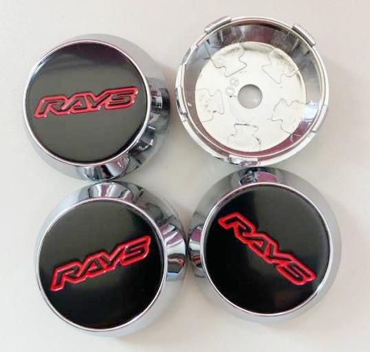 4PCS/Lot 65MM Car-Wheel-Center-Hub-Caps-for RAYS-VOLK Emblem Logo