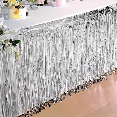 Table Skirt Wedding Decoration Table Birthday Party Decor for Home Table Skirt Festival Decoration Tablecloths Party Supplies