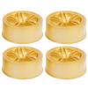 1 10 Racing RC Car Wheel Plastic Wheel Hub RC Car Spare Accessory On Road Racing Car(Gold )