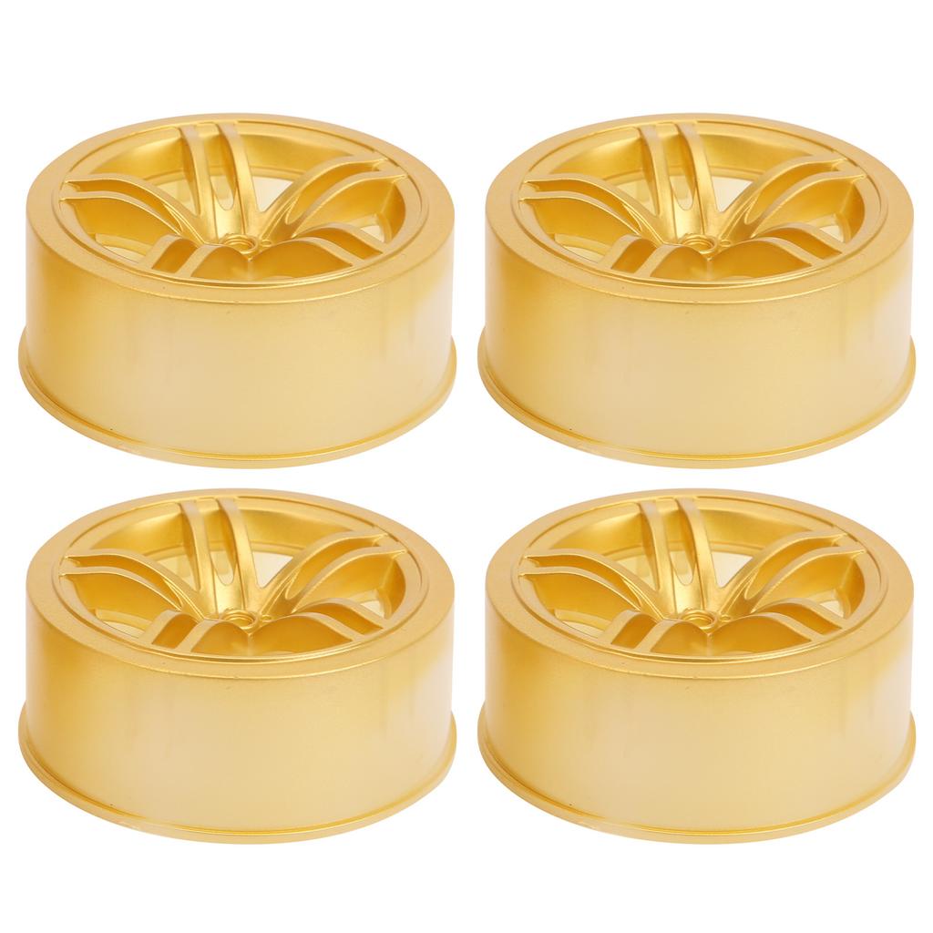 1 10 Racing RC Car Wheel Plastic Wheel Hub RC Car Spare Accessory On Road Racing Car(Gold )