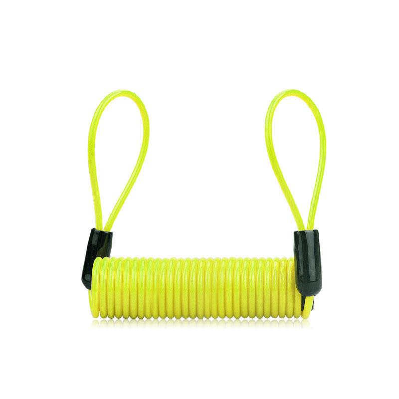 1.2M Bike Spring Cable Lock Anti-Theft Rope Alarm Disc Lock Bicycle Security Reminder Motorcycle Theft Protection 120-150cm