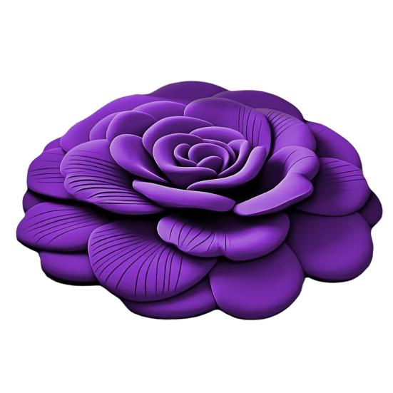 Diatomaceous Earth Bath Mat 3D Peony Pattern Quick Dry Floor Mat