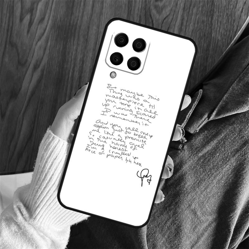 All Too Well Lyrics Case For Samsung Galaxy M14 M34 M54 M12 M32 M52 M15 M11 M13 M06 M16 M36 M56 M31 M53 M35 M55