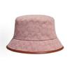 Crimson Pink Tonal C Logo Organic Cotton Recycled Polyester Wide Brim Eco Collection Quiet Luxury UV Protection Fisherman Hat