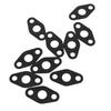 20 Pcs Turbo Oil Drain Gasket Turbocharger Oil Return Feed Flange Gasket Set for T3 T4 Turbocharge Gasket Paper