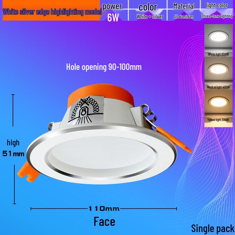 Foshan Recessed Ceiling Light: Living Room Downlight/Spotlight for Aisles and False Ceilings.