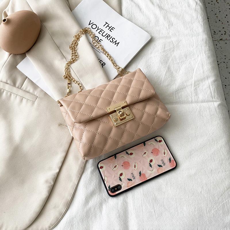Square Button Embroidered Bags S Women's Bags Women's Fashion Shoulder Bags