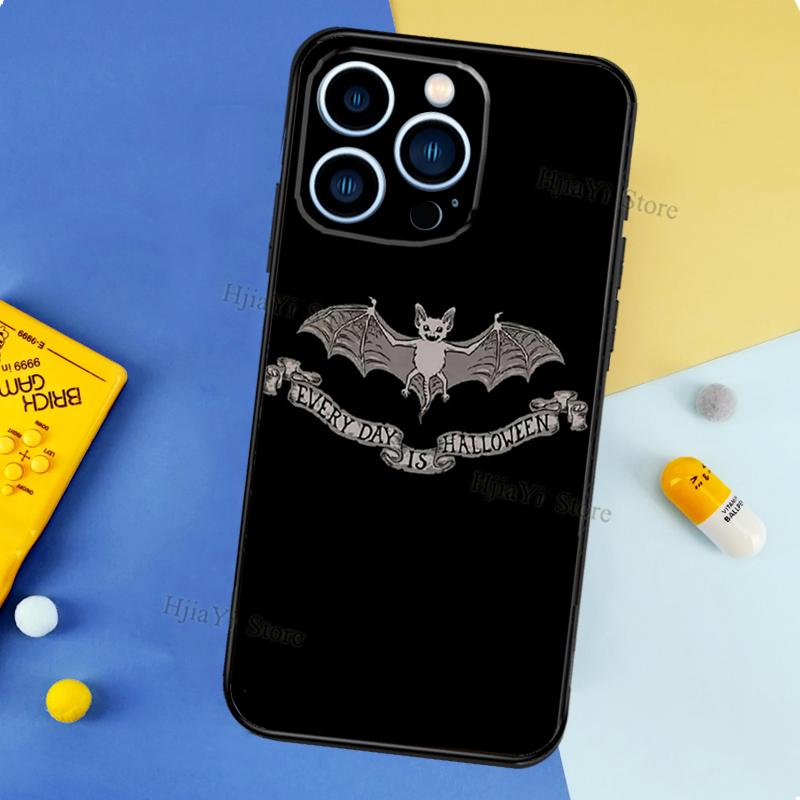 Goth Vampire Bat Gothic Case For iPhone 12 13 Pro Max X XS XR Plus Case For iPhone 11 14 15 16 Pro Max Coque