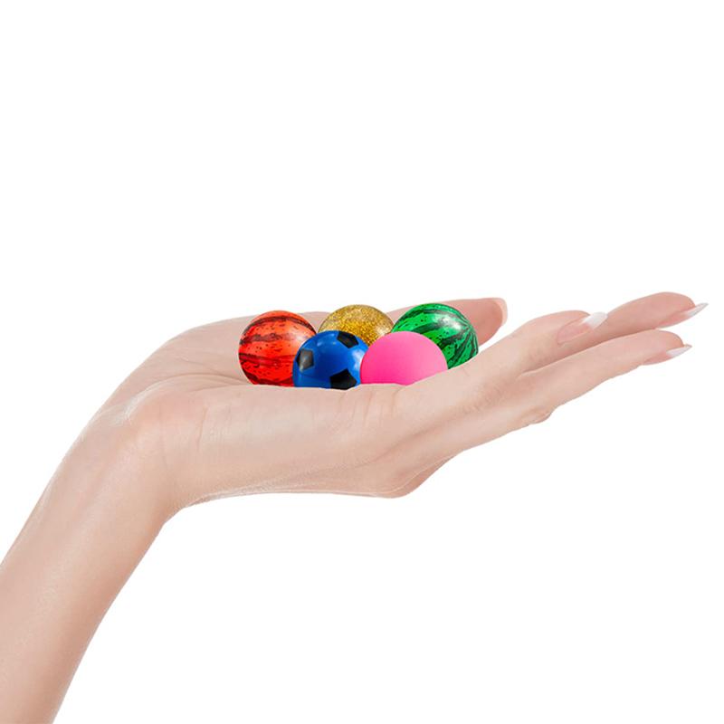 25/32mm Gummielastisk Ball Blandet Stil 10 STK Hoppeballer Barn Hoppeballer Leker Flyteball Barn Innendørs Utendørs Spill TMZ