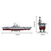 1883PCS Military Battleship Series USS CV-6 ENTERPRISE Crusier Model World War II Building Blocks Boat Bricks Toys Kids Gifts