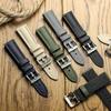 WatchGecko Atlas Sailcloth Waterproof Watch Strap - Stainless Steel Buckle - Durable and Comfortable - 21mm, Blue