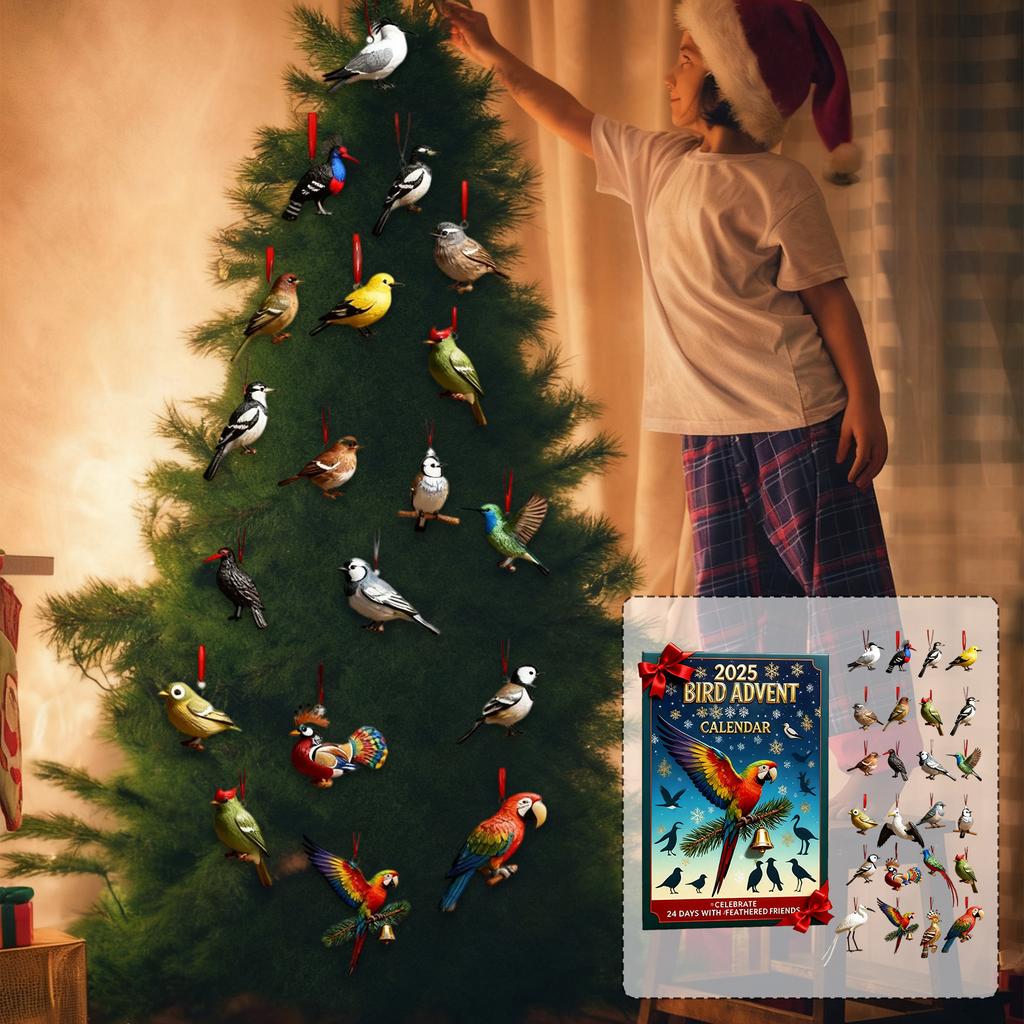 Kalendarz adwentowy z ptakami