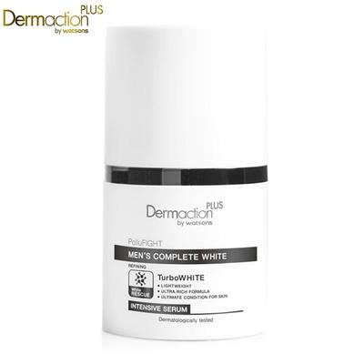 Dermaction Plus by PolluFIGHT Men's Complete White Refining Intensive Serum, dermatologicamente testato, 30 ml.