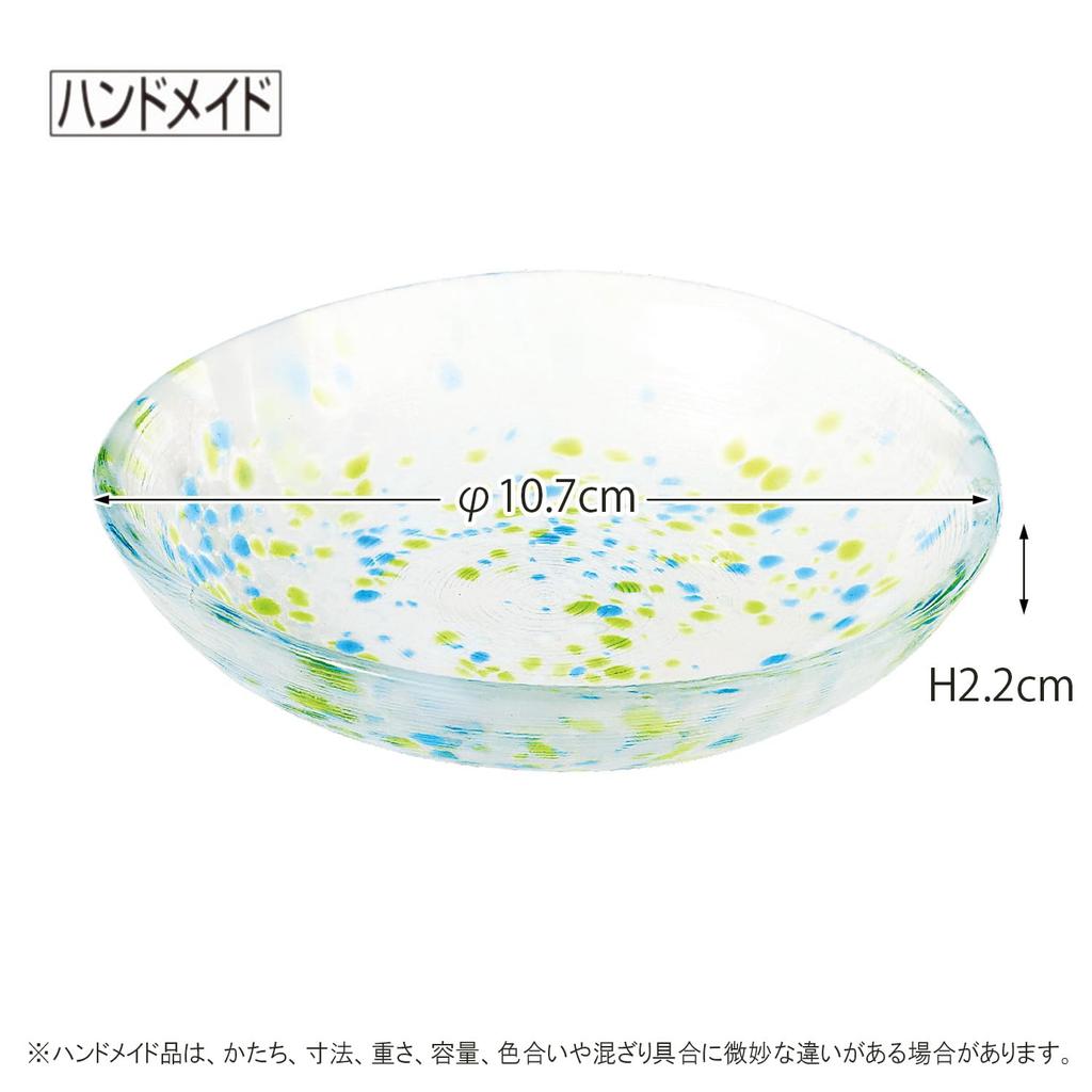 Toyo Sasaki Glass Iro Shizuku Small Plate, Made In Japan, Glass Plate, Round Plate, Side Plate, Dish, Tableware, WA333