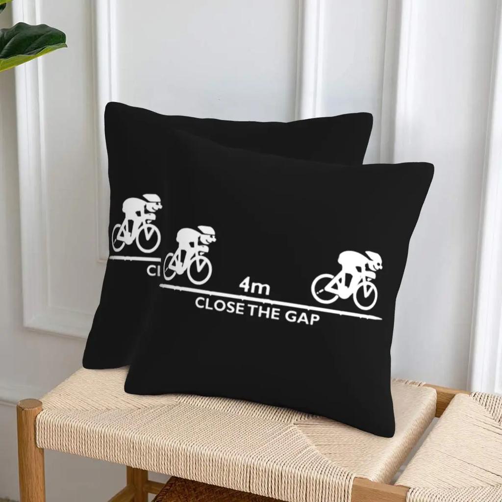 Zwift Close The Gap 2 Pcs Square Pillowcase Pillow Cover Cushion Decor Comfort Throw Pillow For Home Bedroom