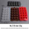 15-Cavity Star & Moon Silicone Mold for Candy, Chocolate, Fondant, Cake Decoration, and Epoxy Resin