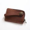 WIPELO Retro Crazy Horse Leather Key Pouch