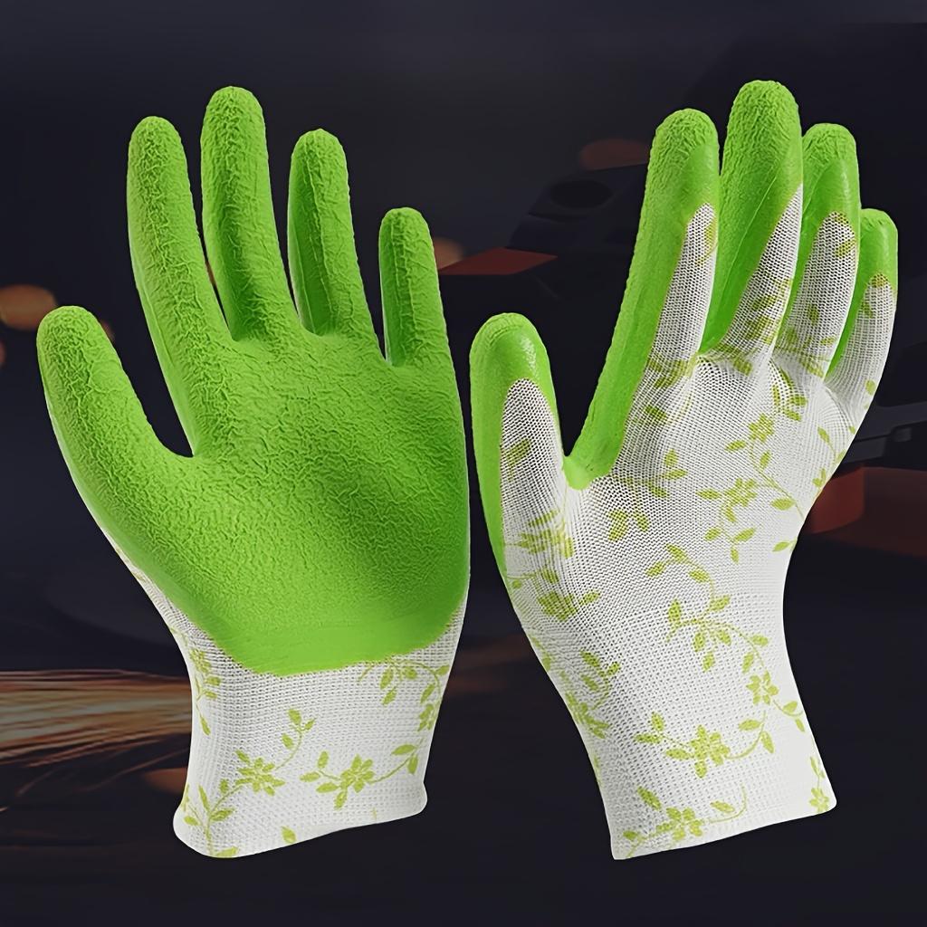 1 Par de Guantes de Jardinería Profesionales - Engrosados, Anti-Perforación y Anti-Espinas para Plantar, Cuidado del Césped y Poda