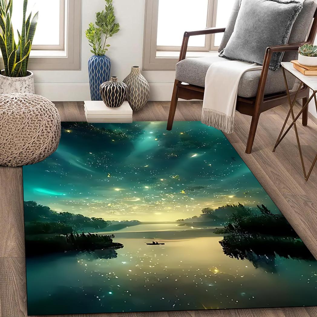 Ковер из кристального велюра с принтом «радуговый леопард» на основе в горошек для декора гостиной, офиса 60x90(23x35in)