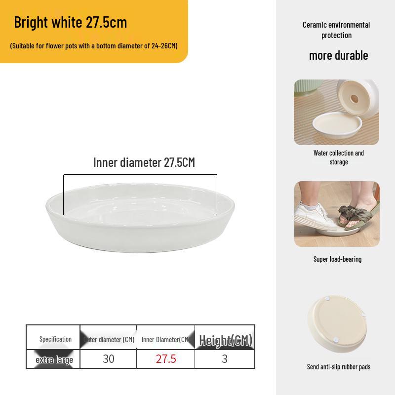 Große Keramik-Auffangschale für Sukkulenten und Bonsai