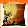 Elegant Cotton Linen Square Halloween Pattern Pillow Case Cover For A Refined And Seasonal Decor Update