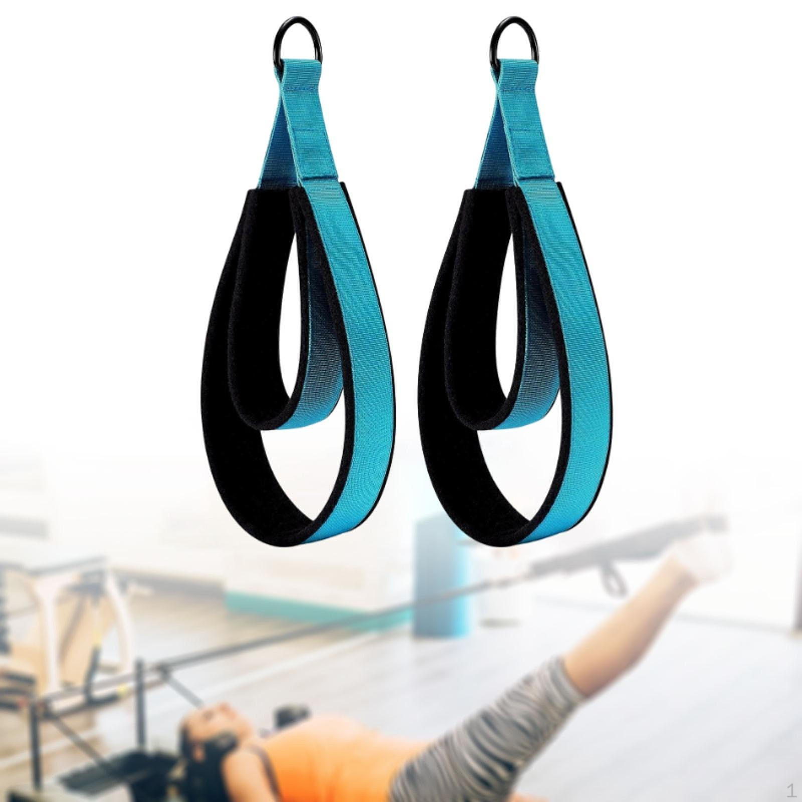 

2 шт. Пилатес Двойной Ремень Петли Йога Улучшение Гибкости Light Blue