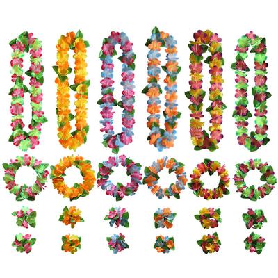 Hawaiian Party Supplies Hawaiian Leis with Hawaiian Flower 16pcs Perfect