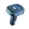 Car Bluetooth FM Transmitter 3.1A Dual USB Fast Chariging Onboard Hands-free Mp3 Player With Atmosphere Light Car Accrssories