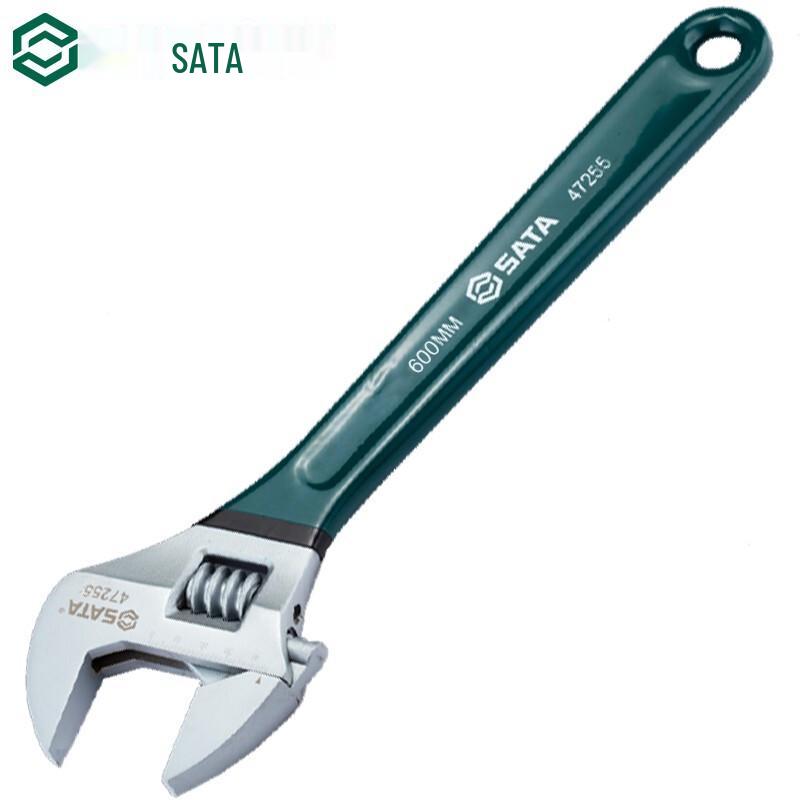 SATA Adjustable Wrench with Plastic Handle