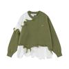 2023 Unisex American Retro Irregular Contrast Stitching Sweater - Unique Design for Couples