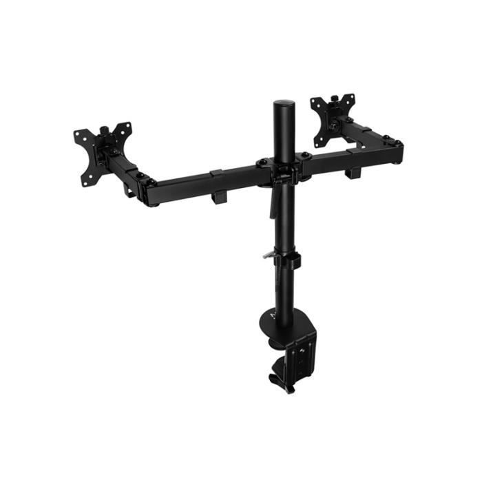 Bras articulé pour 2 écrans - Velleman - 73142 - Réglable - Inclinaison - Rotation 360°