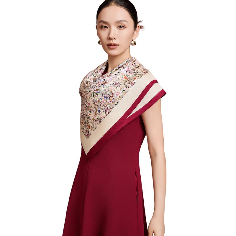 

Shanghai Story 100% Mulberry Silk Square Scarf 88x88cm