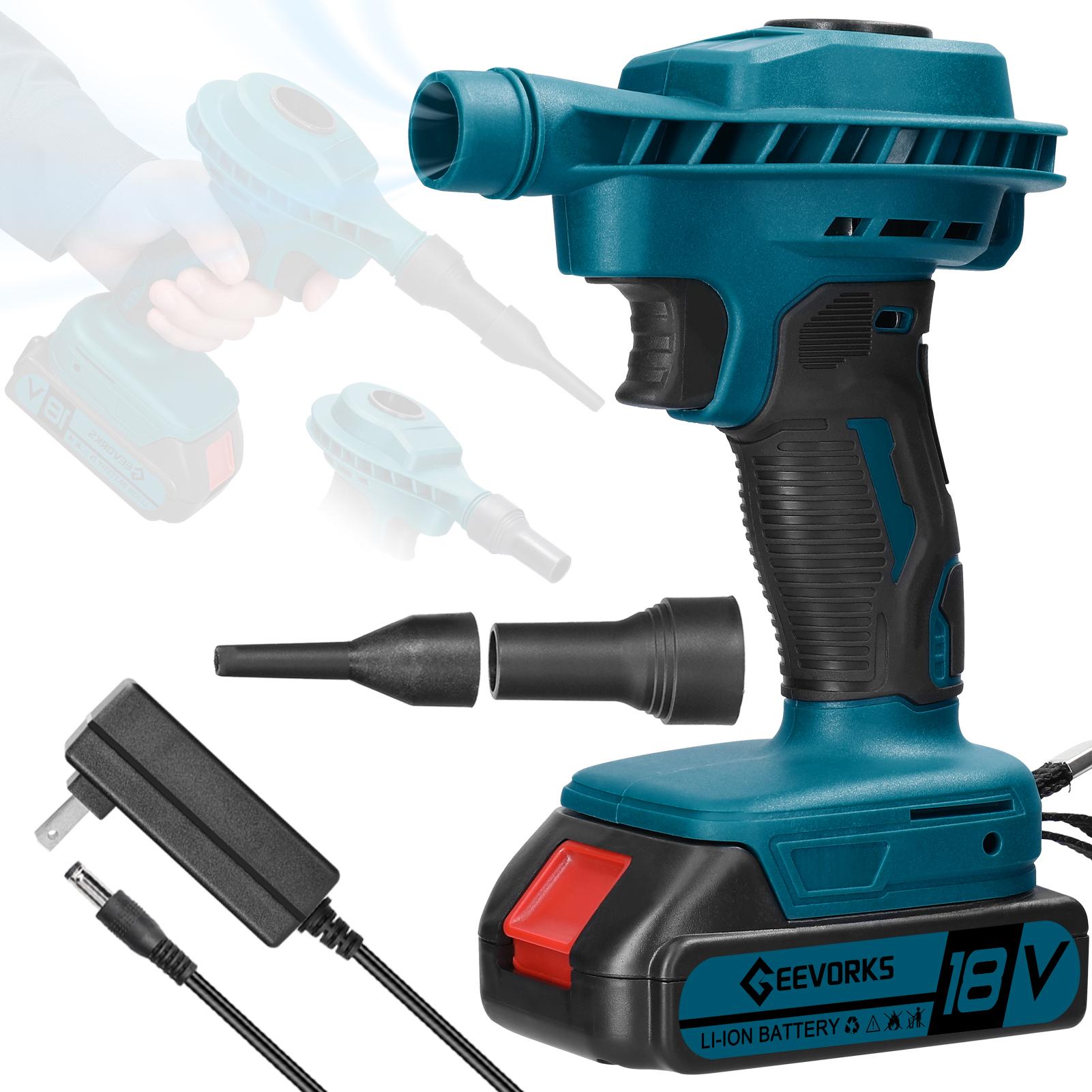 

Потужний щітковий двигун Geevorks Електрична повітродувка Повітродувка для сильного вітру Вентилятор для видалення пилу Ручний різнокольоровий