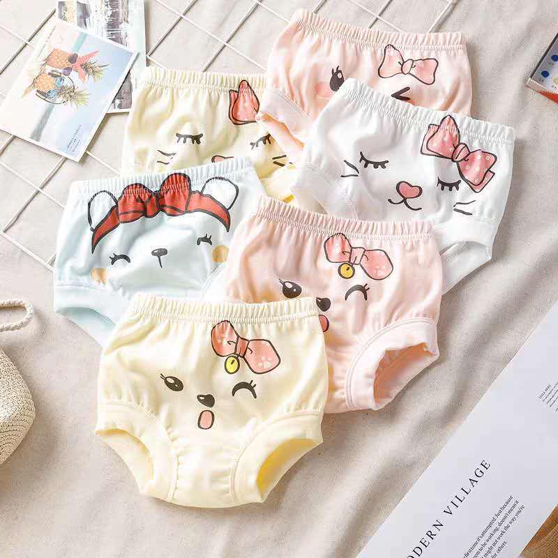 Girls' No-Pinch Cotton Underwear - Triangle Panties for Kids, Comfortable Bread Pants for Little Girls & Boys.
