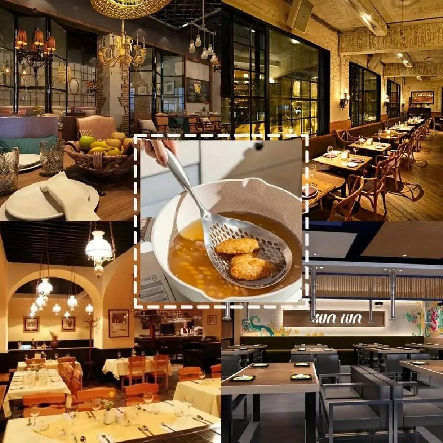 Stainless Steel Large Slotted Spoon For Frying And Hot Pot