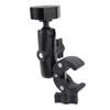 Rv Ladder Mount for Mini ABS Aluminum Alloy Multifunction Adjustable Clamp Mount for Pole RV Trailer Yacht Black
