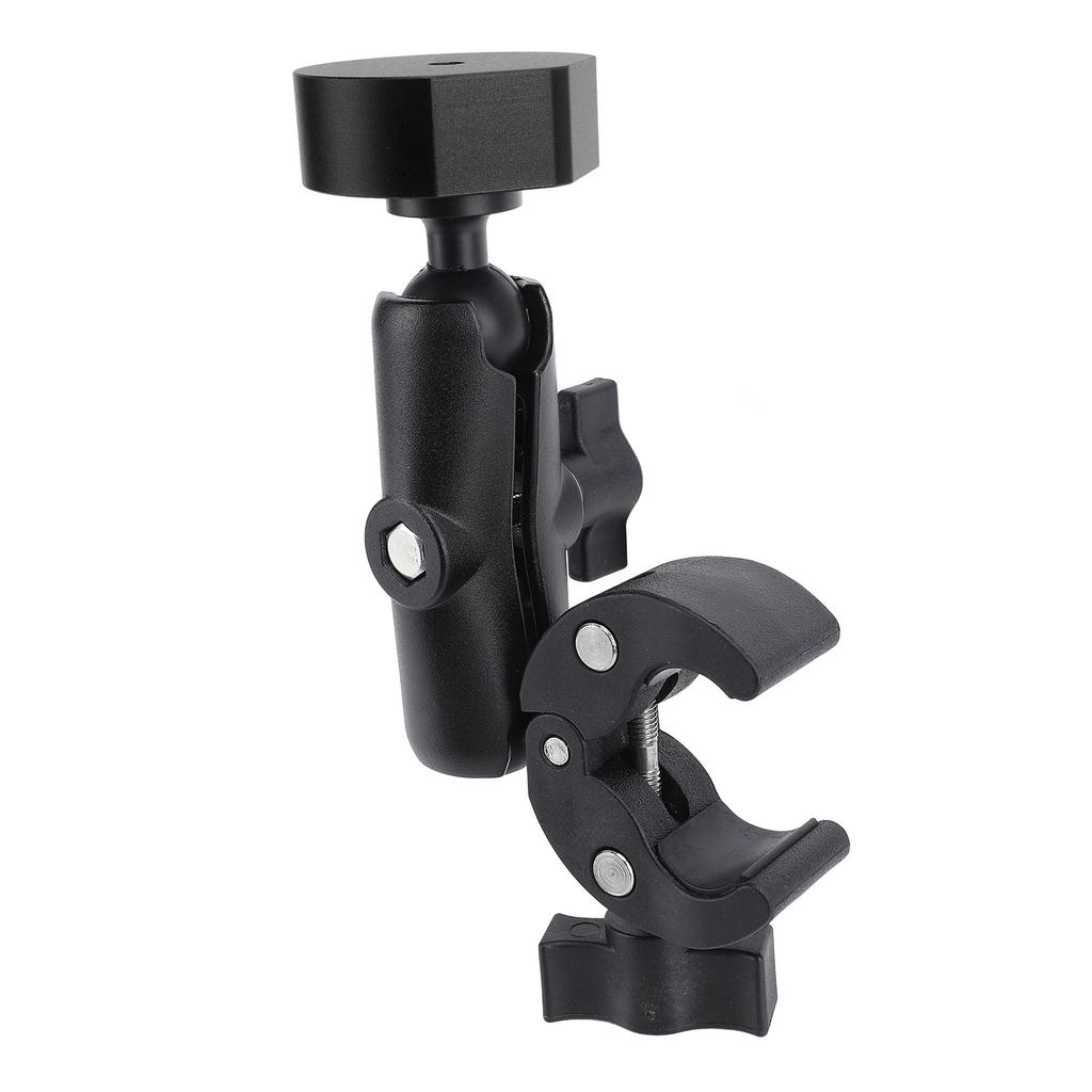 Rv Ladder Mount for Mini ABS Aluminum Alloy Multifunction Adjustable Clamp Mount for Pole RV Trailer Yacht Black