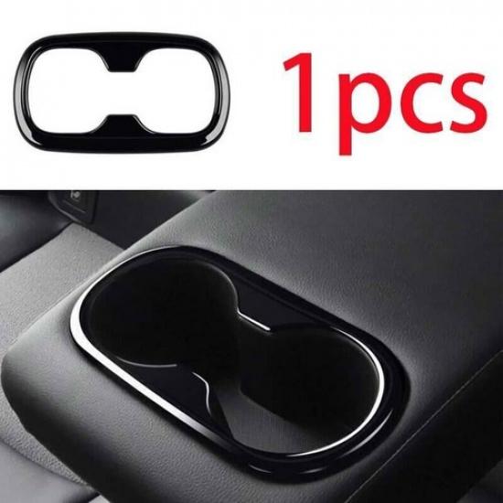 - For Toyota Corolla Cross Black 1pcs Rear Water Cup Panel Frame Cover
