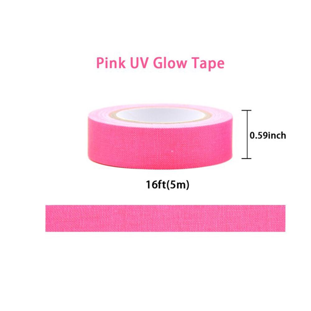 

Неонова тканинна стрічка Gaffer, флуоресцентна УФ-стрічка Blacklight, що світиться в темряві, для УФ-вечірки (0,6 дюймів X 16,8 футів) 1.5CM x 5M/0.6 Inch X 16.8 Feet