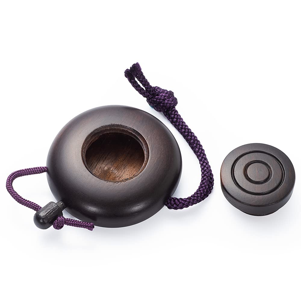 Buddhist altar shop Takita Shoten Incense Diameter and Convenient Incense Temple Buddhist Certificate Included Holder, Ebony, Small, 4.4cm Portable