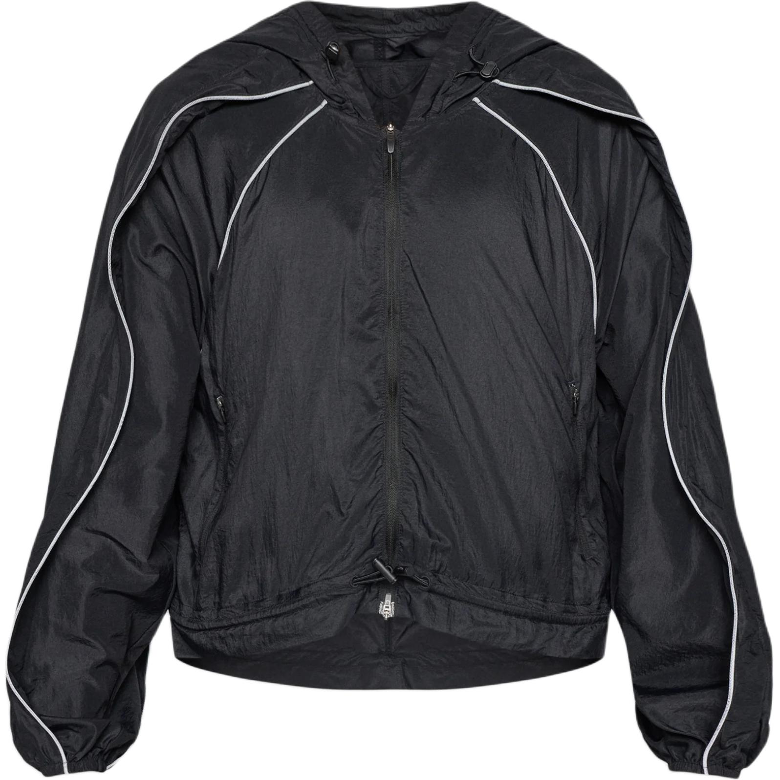 Adidas Stella McCartney Windbreaker Striped Hooded Long Sleeve Jacket Women jackets KA9517 S